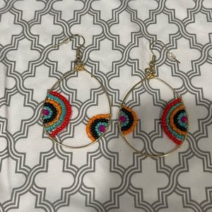 Rainbow Gold Dangle Earrings
